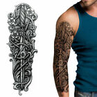 NEW Large Temporary Body Art Arm Tattoo Sticker Sleeve Man Women Waterp roof US