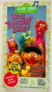 Sesame Street: Sing Yourself Silly (VHS, 1990) New Factory Sealed RARE