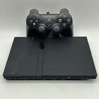 New ListingSony PlayStation 2 Slim PS2 Black Console Gaming System SCPH-77001