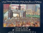 CHICAGO BLUES FESTIVAL 1988 POSTER 22' X 28