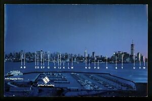 Oversized postcard New Jersey NJ Weehawken Arthur's Landing Port Imperial