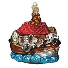 Old World Christmas Glass Blown Ornament, Noah's Ark (With OWC Gift Box)