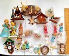 Vintage to New Plastic Christmas, Religious, Collectable Figurines