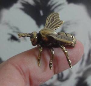 Vintage Style Solid Brass Copper Honey Bee Animal Statue Sculpture