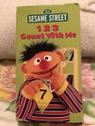 Rare 1997 Sesame Street - 1, 2, 3, Count With Me Educational Cartoon VHS Tested