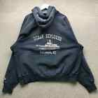 Vintage Champion Ocean Explorer Reverse Weave Sweatshirt Hoodie Men's 2XL Navy