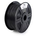 Matte Black PLA 1.75mm WYZworks 3D Printer Premium Filament 1kg/2.2lb