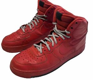 Nike Air Force 1 High University Red Black AO2440-600 Men's  Size 13 High Top