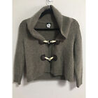 Women's J. Crew Toggle Button Lambs Wool Cashmere Crop Cardigan - Size Small