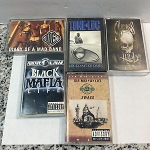 Lot Of 5 Hip Hop Rap & R&B Cassette Tapes 80’s 90’s Golden Era