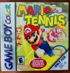 Mario Tennis USA Nintendo Gameboy Color Brand New, Factory Sealed