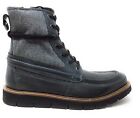 Steve Madden Mens Redmund Winter Boot Black Leather Size 11.5 M US