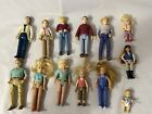 LOT 13 VINTAGE Fisher Price DOLLHOUSE PEOPLE Doctor Dad Mom Kid Baby Teen RARE