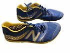 New Balance Minimus Vibram Blue Yellow Trail Running Cross Train Shoes Size 11.5