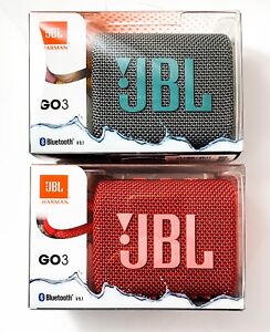 New JBL Go 3 Portable Waterproof and Dustproof Wireless Speaker JBLGO3 RED GRAY
