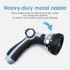 Garden Hose Metal Spray Nozzle Heavy Duty 8-Settings Thumb Control 1.2LB
