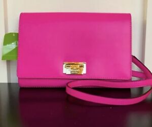 Kate Spade Harwood Place Fiona  Pink Leather Crossbody Shoulder Bag Handbag