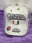 New Listing2001 National Champions Miami Hurricanes Rose Bowl Official Locker Room Hat New