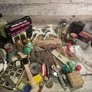 MIXED JUNK DRAWER LOT ++OF VINTAGE COLLECTIBLES 8lbs