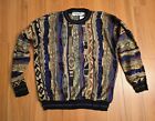 Henry Alan Sport Sweater Mens XL USA VTG 90s Cosby Coogi Style 3D