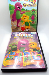 2 Barney The Purple Dinosaur Child DVD's Let's Play Outside & Musical Scrapbook