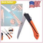Compact Folding Hand Saw with Rugged Steel Blade for Outdoor Adventures