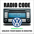 UNLOCK  RADIO CODES VW RCD300  PIN 5 STEREO 10B RNS315 VOLKSWAGEN FAST SERVICE