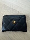 Chanel Classic Black Card Holder Quilted Caviar & Gold CC Logo