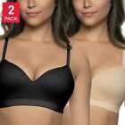 Felina Women's 2-Pack Wire Free Tagless Contour Cup Seamless Bras J51