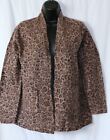 MAGASCHONI Leopard Print Cashmere Clsrlss Swtr 42 In Chest 25 In Long Sz XL EXC