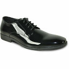 Vangelo Men Dress Shoe Tux-12 Oxford Tuxedo for Prom & Wedding Black Patent