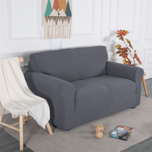 Topfinel Slipcover Spandex Stretch Sofa Covers Elastic Cream Couch Cover S M L