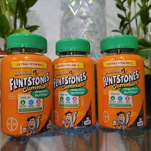 3x Bayer Flintstones Toddler Kids Multi Vitamin Plus Immunity Support 60 Gummies