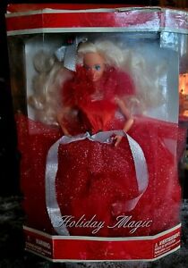 1988 Happy Holidays Barbie Doll In Generic Box