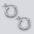 10mm Small Sterling Silver Hinged Hoop Earrings 2015