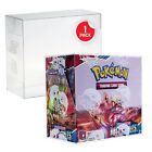 1x Pokemon Large Booster Box Clear Protector Free Fast Shipping