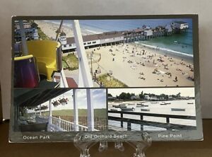 Postcard Old Orchard Beach Maine Ocean Park & Pine Point Multi View Unposted