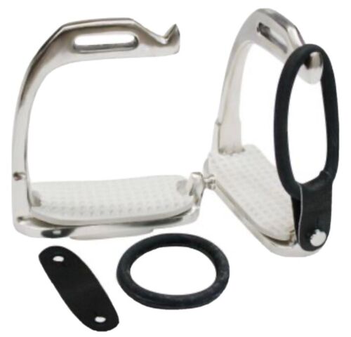 Adult 4 3/4” BREAKAWAY Stainless Steel Stirrups Irons For English Saddle LAST