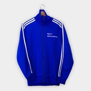 Vintage Adidas 1980's Track Top Jacket Men S - M Blue Made in Yugoslavia