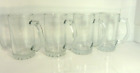 4 Heavy Glass  Sports Mugs with Handles 16 oz FREE SHIPPING