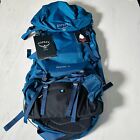 Osprey Kestrel 38 Internal Frame Backpack-Medium/Large Loch Blue with Rain Cover