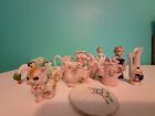 Lot Of 13 Small Vintage Ceramic Porcelain Figurines From Japan