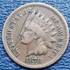 1878 Indian Head Cent 1c Circulated VG Details #72781