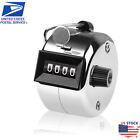4 Digit Number Dual Clicker Golf Hand Tally Counter Metal Handy Convenient US