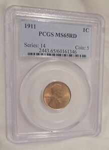 New Listing1911 Lincoln Cent MS65RD PCGS