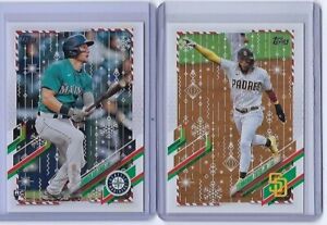 2021 Topps Holiday Baseball Singles COMPLETE YOUR SET #1-220 Vets & Rookies RC