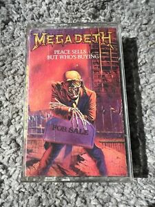 Megadeth Peace Sells...But Who's Buying? Cassette 1986 TESTED Metallica Slayer
