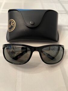 Ray-Ban RB2027 601/W1 3P DeLuxe Black Frame Polarized Sunglasses - 1 Owner