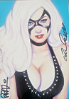 Scott Blair Art Black Cat 5x7 Signed by Jessica Nigri! Print RARE 🔥