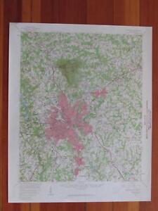 Greenville South Carolina 1959 Original Vintage USGS Topo Map